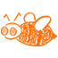 abeille orange