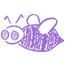 abeille violet